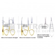 Premium Micro Surgical Scissors Tungsten Carbide Premium Micro Surgical Scissors Tungsten Carbide