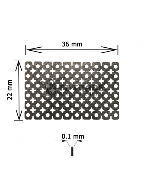 Titanium Mesh 36x22x01 pore 1.4 Membrane not sterile