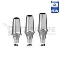 Straight Shoulder Titanium Abutment 1-4 mm Osstem Mini Compatible